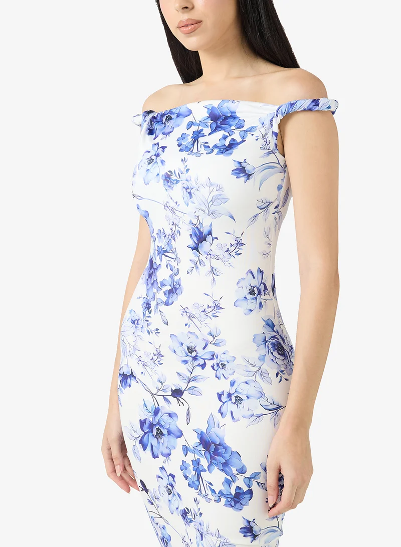 Ella  One Shoulder Floral Dress for Women | Best Price UAE